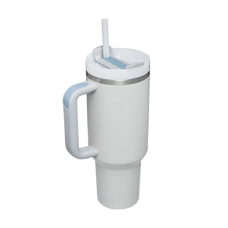 ChillCup - Dubbelwandige Thermo Mok met Handvat en Rietje | 40 oz