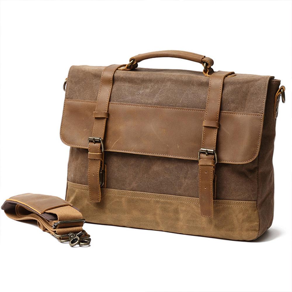 Waxed Canvas Messenger Tas | NorthernStyle – Duurzaam en Stijlvol voor Dagelijks Gebruik