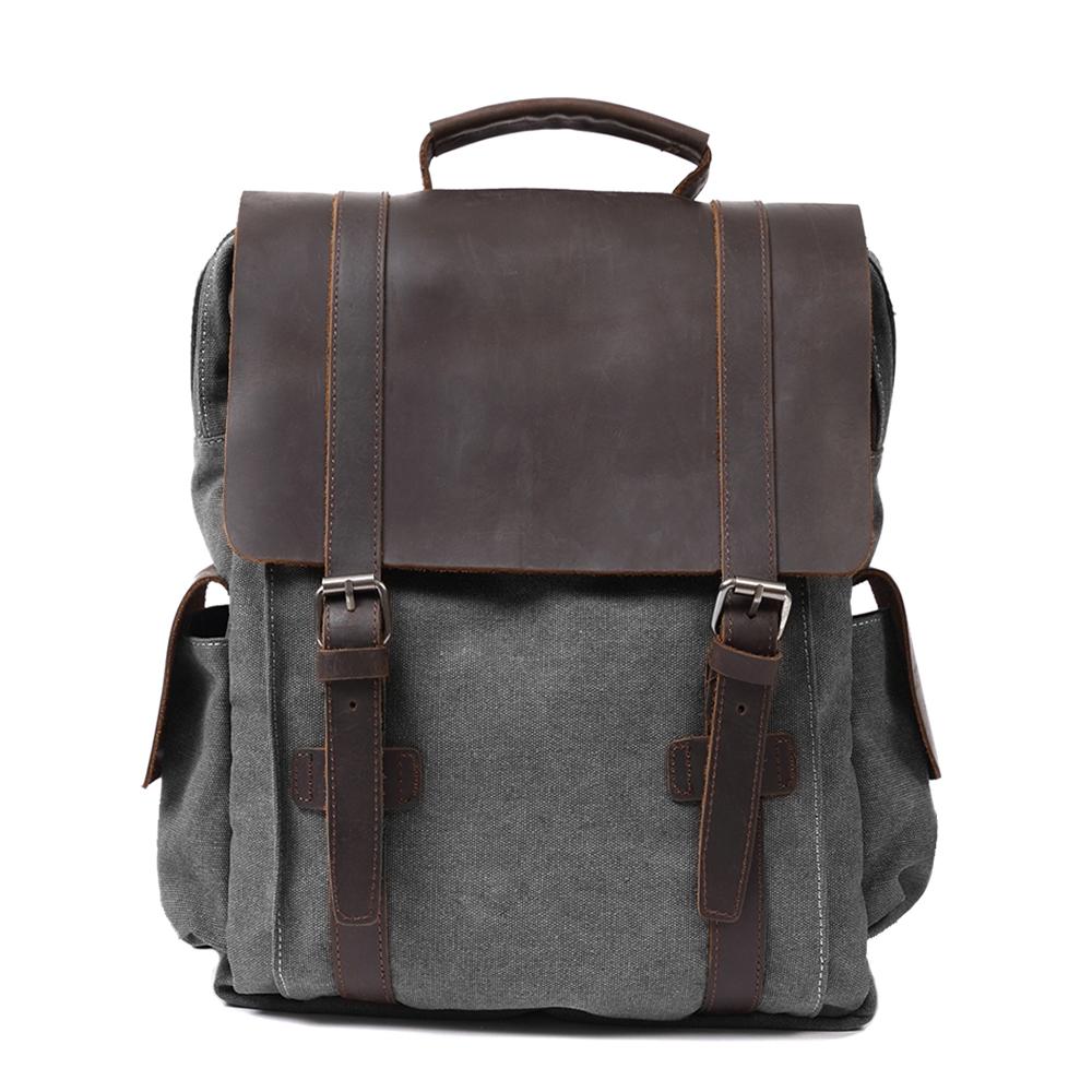 MaplePeak Compacte Canvas Rugzak – Stijlvol en Praktisch voor Dagelijks Gebruik