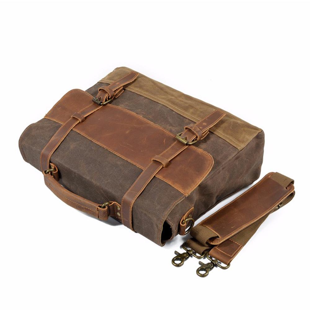Waxed Canvas Messenger Tas | NorthernStyle – Duurzaam en Stijlvol voor Dagelijks Gebruik