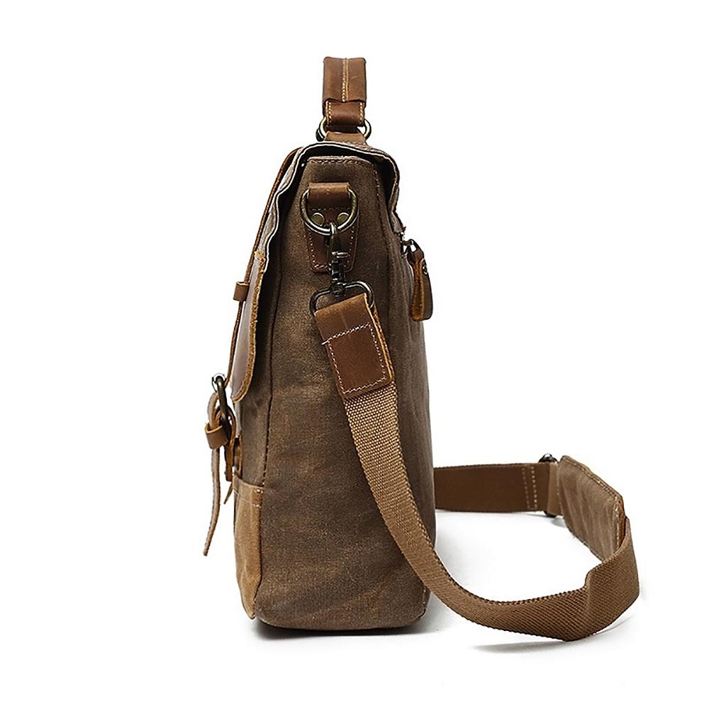 Waxed Canvas Messenger Tas | NorthernStyle – Duurzaam en Stijlvol voor Dagelijks Gebruik