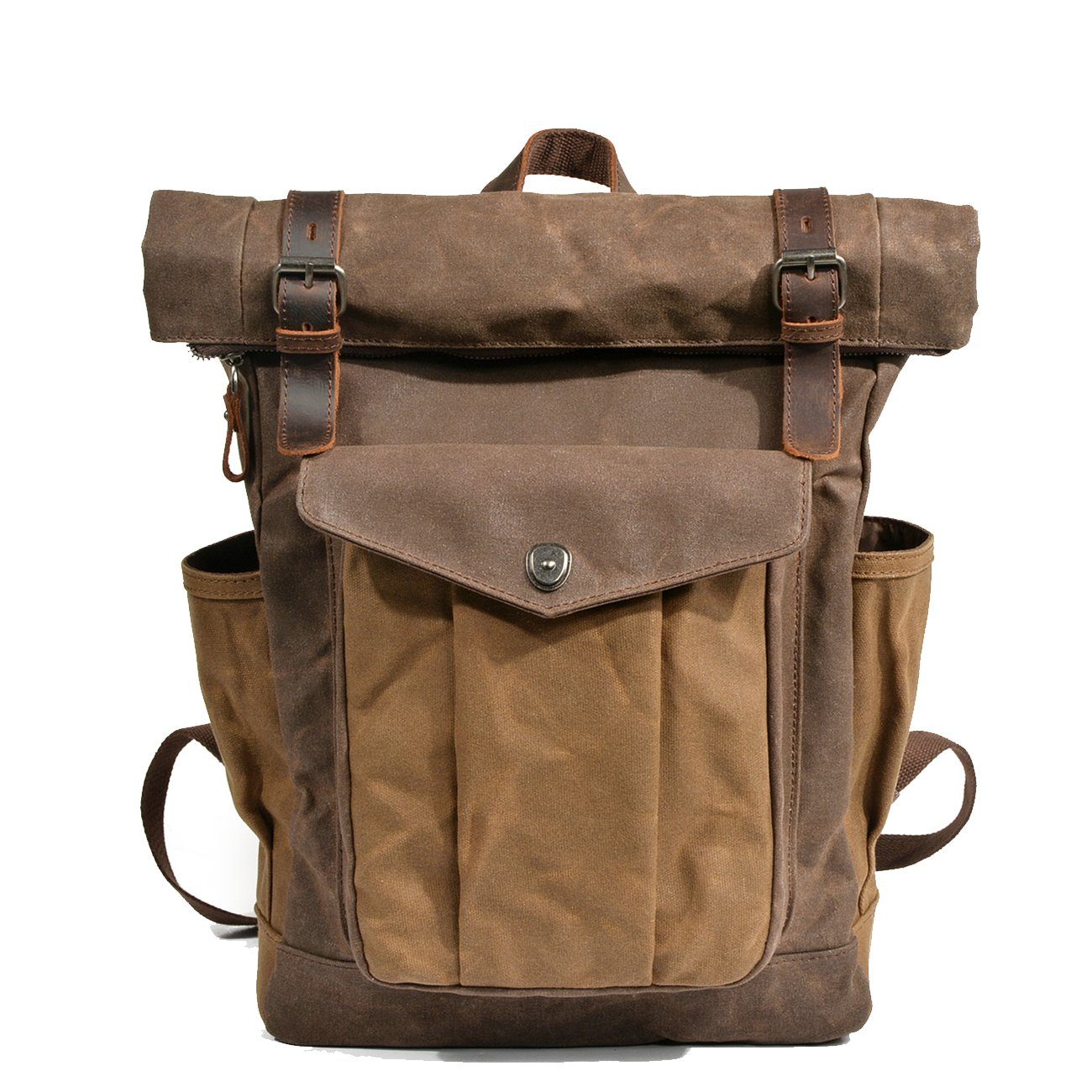 Waxed Canvas Rolltop Rugzak | LundaStyle – Duurzaam en Stijlvol voor Avonturiers