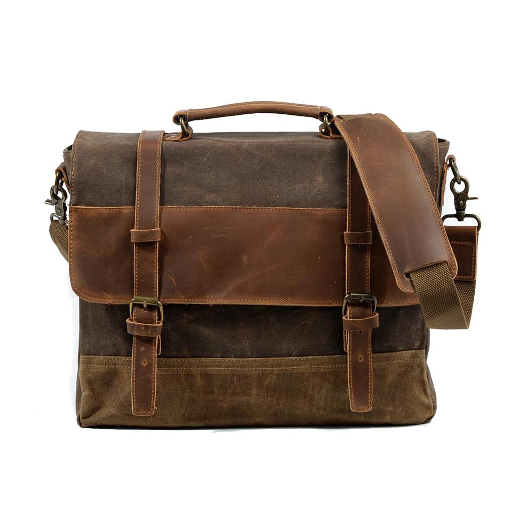 Waxed Canvas Messenger Tas | NorthernStyle – Duurzaam en Stijlvol voor Dagelijks Gebruik