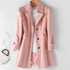 Elisa - Moderne Trenchcoat met Hoge Kraag en Knopen voor Dames
