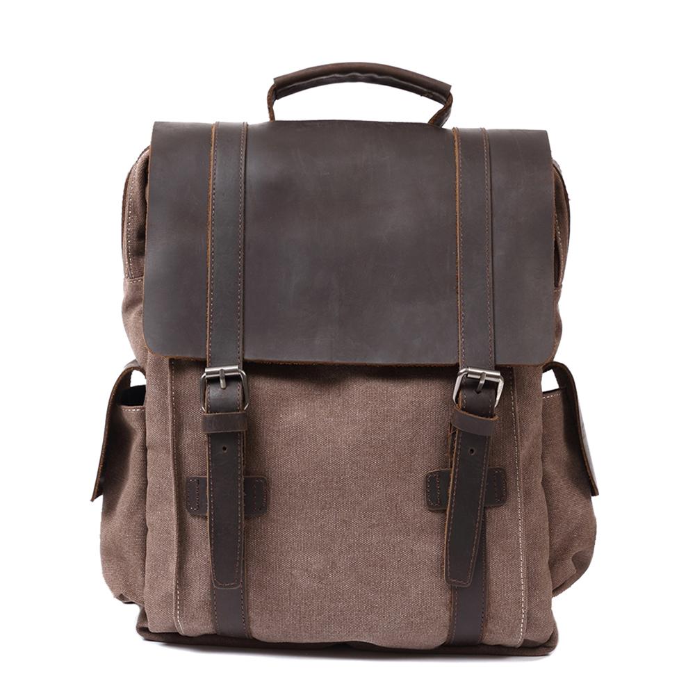MaplePeak Compacte Canvas Rugzak – Stijlvol en Praktisch voor Dagelijks Gebruik