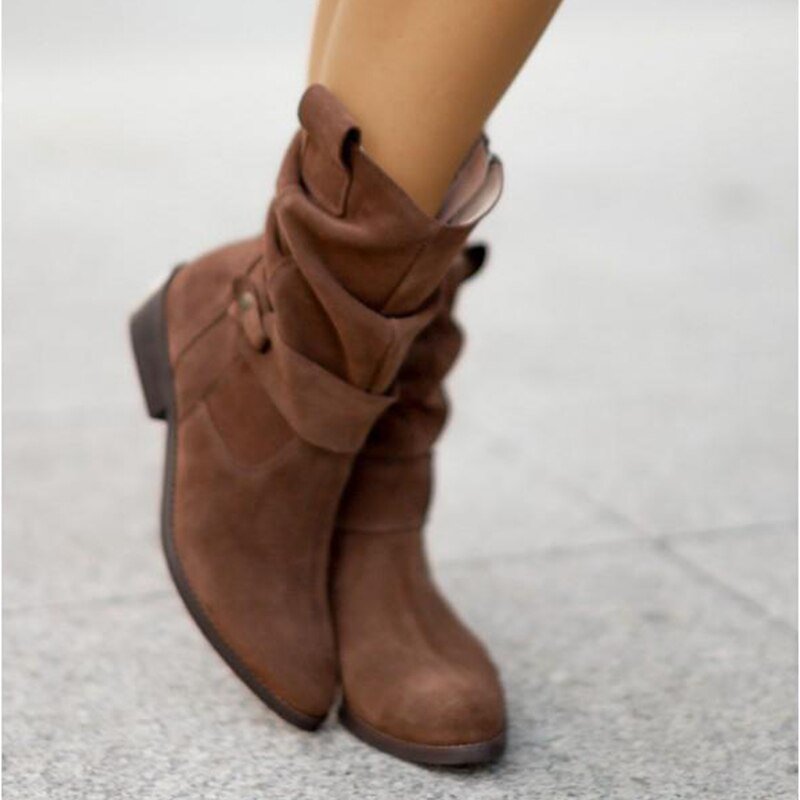 BellaZipper Stiefeletten voor Dames | Stijlvolle Enkellaarzen met Zijrits en Lage Hak