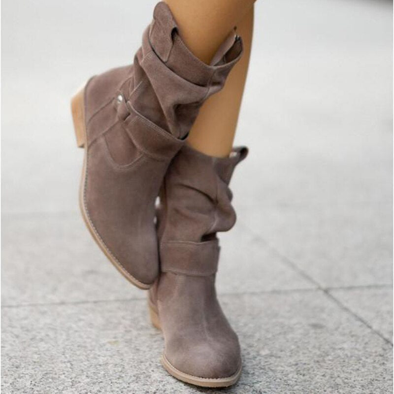 BellaZipper Stiefeletten voor Dames | Stijlvolle Enkellaarzen met Zijrits en Lage Hak