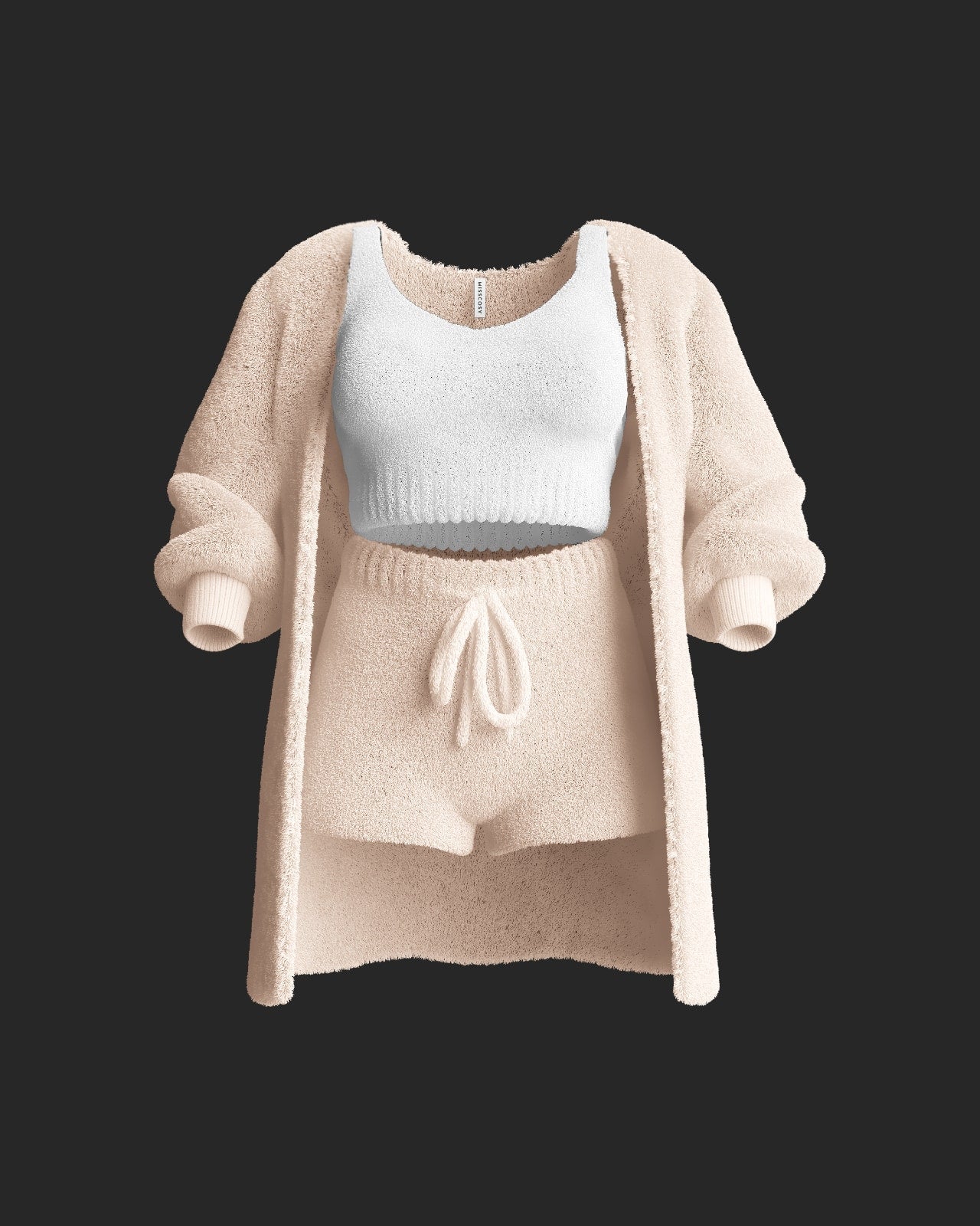 ComfortDays - Drieledig Lounge-Set met Zachte Stoffen Shorts voor Dames