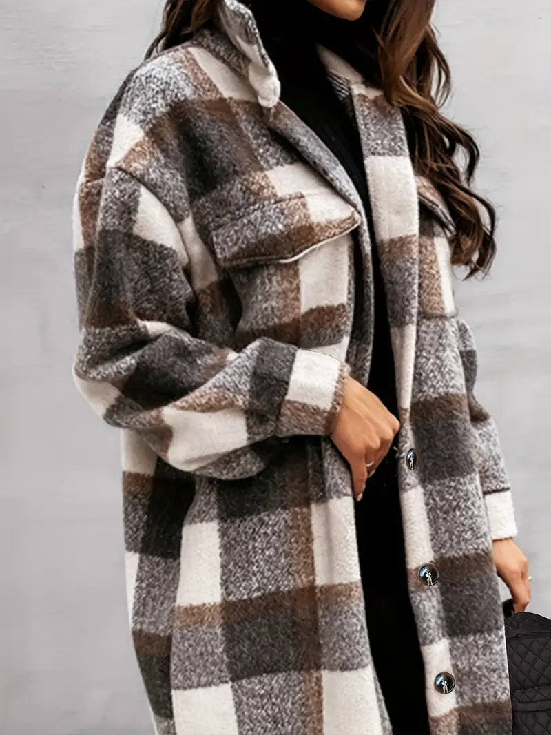 Iris - Oversized Dames Shacket | Stijlvolle en Comfortabele Jas