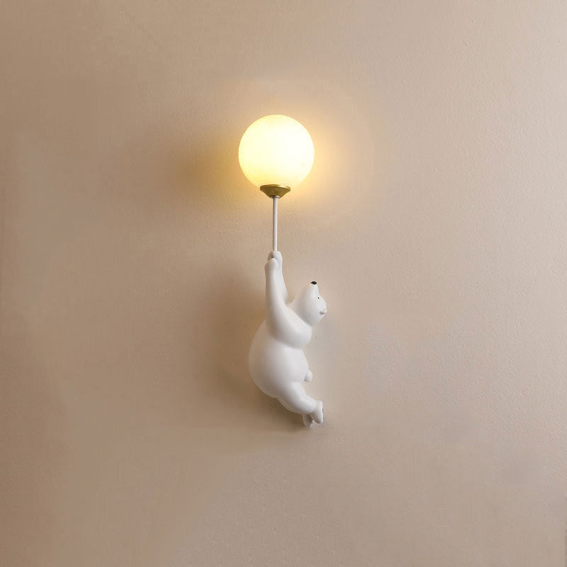 BearBright - LED Wandlamp in Wit/Blauw/Roze | Dierenthema voor Slaap-, Woon- en Kinderkamer