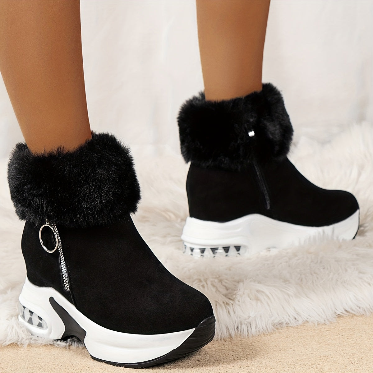 WarmStep - Ultrawarme Sneaker Laarzen met Rits voor Dames