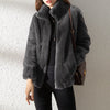 FleeceCozy - Gewatteerde Fleecejacke met Hoge Kraag voor Dames