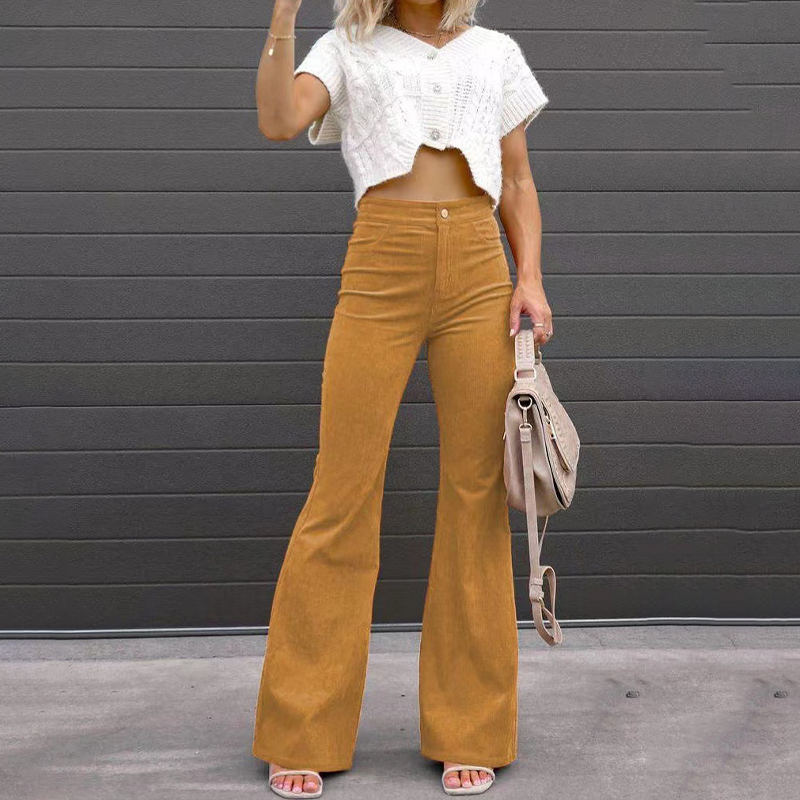 CurveBell Broek | Flare Broek met Perfecte Pasvorm voor Vrouwelijke Rondingen