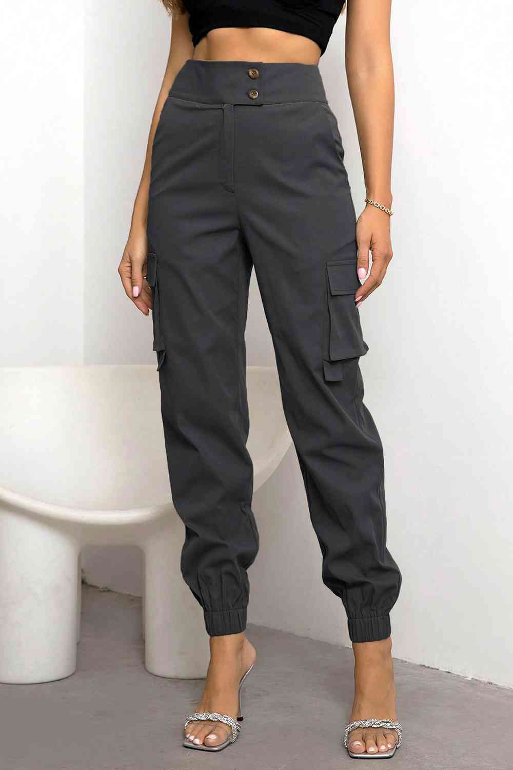 Valeria - Hoge Taille Cargo Broek | Comfortabele en Stijlvolle Damesbroek