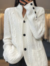 Amor Witte Gebreide Pullover Vest voor Dames - Stijlvolle en Comfortabele Trui