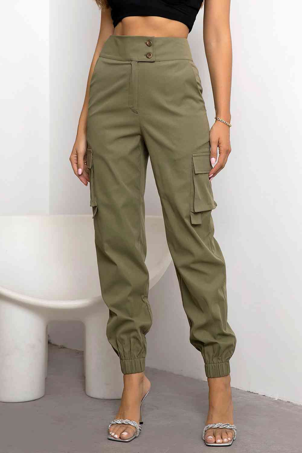 Valeria - Hoge Taille Cargo Broek | Comfortabele en Stijlvolle Damesbroek
