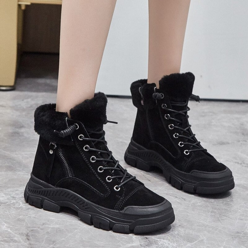 WinterSuede - Warme Suède Winterlaarzen voor Dames
