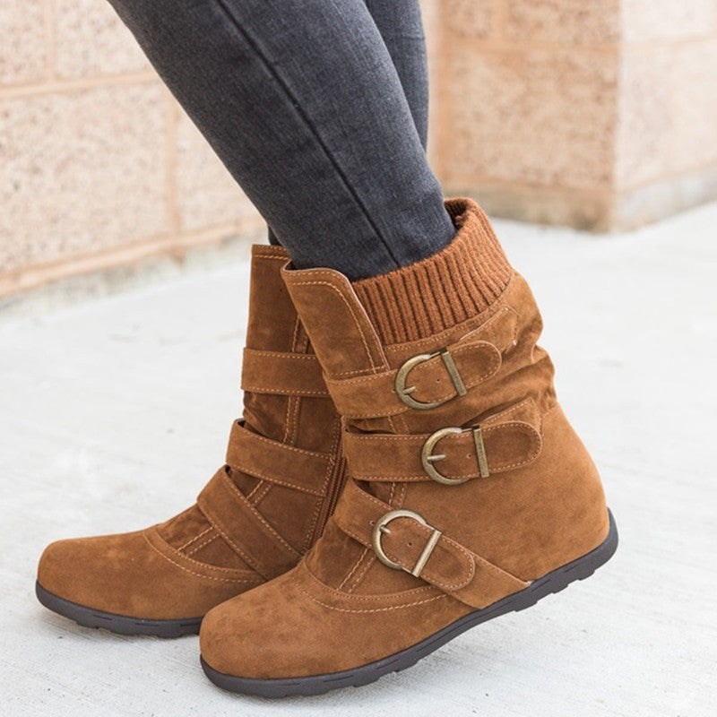 Nordica Style - Modieuze Winterlaarzen met Gesp