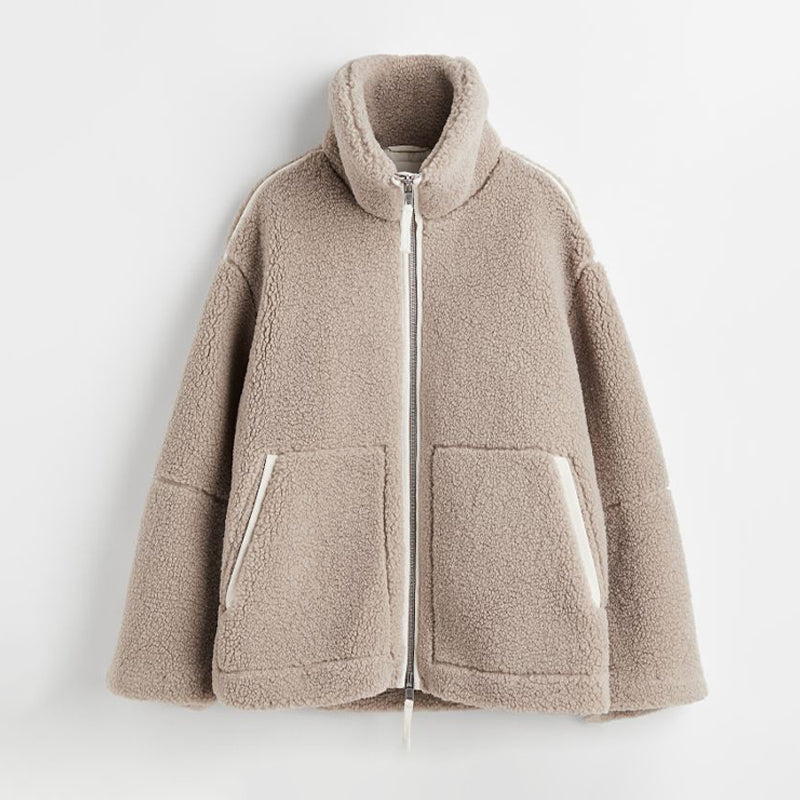 Maeve - Warme Pluchen Jas voor Dames | Comfortabele Winterjas met Stijl