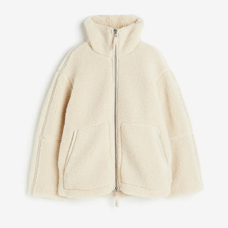 Maeve - Warme Pluchen Jas voor Dames | Comfortabele Winterjas met Stijl