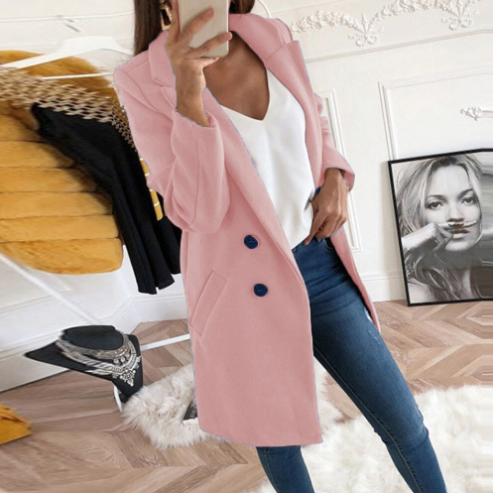 Fiora - Damesjas met Slim Fit en Revers Kraag