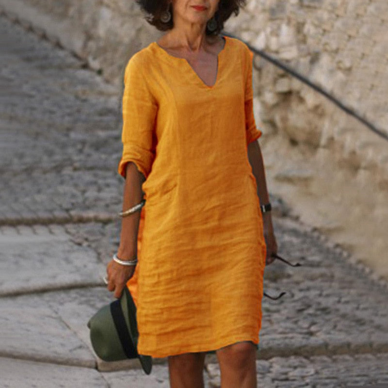 CasualChic Midi Jurk | Stijlvolle en Ontspannen Midijurk voor Elke Dag