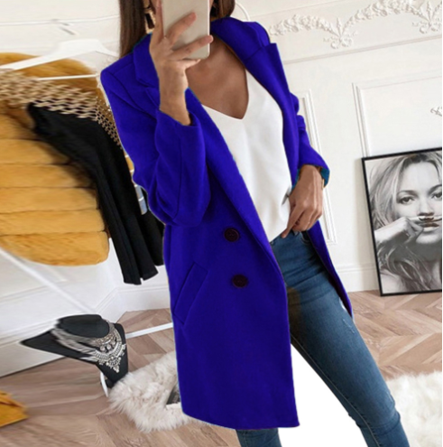 Fiora - Damesjas met Slim Fit en Revers Kraag