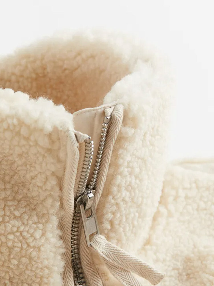 Maeve - Warme Pluchen Jas voor Dames | Comfortabele Winterjas met Stijl