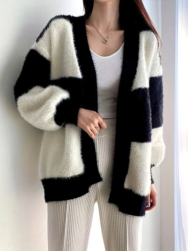 Hendrik - Losvallende Cardigan met Kleurblok Design | Comfortabel en Stijlvol