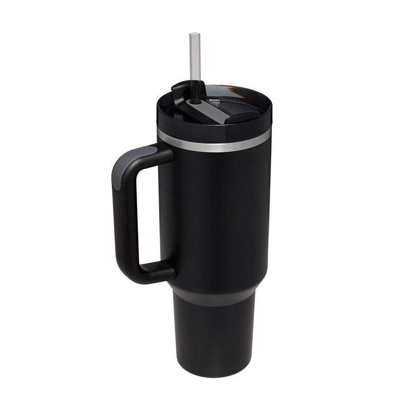 ChillCup - Dubbelwandige Thermo Mok met Handvat en Rietje | 40 oz