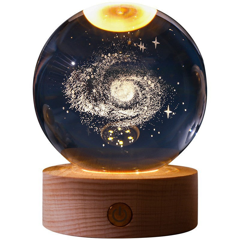 CrystalGlow - 3D Kristallen Nachtlamp met LED Verlichting voor Sfeervol Interieur