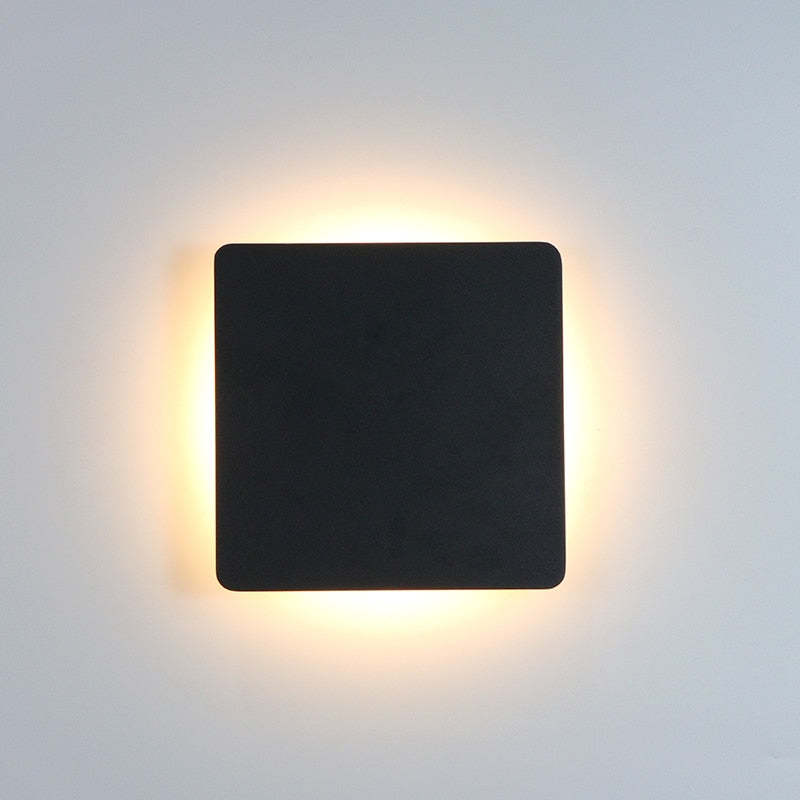 LumiOrr - Minimalistische LED Wandlamp Zwart Metaal voor Tuin en Hal