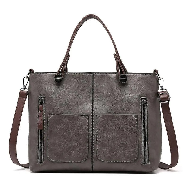 Lara - Vintage Leren Schoudertas voor Dames | Stijlvolle en Duurzame Handtas