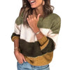 Marissa - Bunter Damen Fleece Rundhals-Pullover