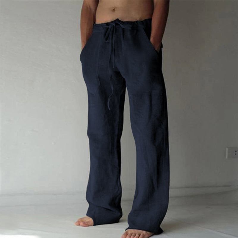Bennard - Effen Linnen Vrijetijdsbroek voor Heren | Comfortabel en Ademend