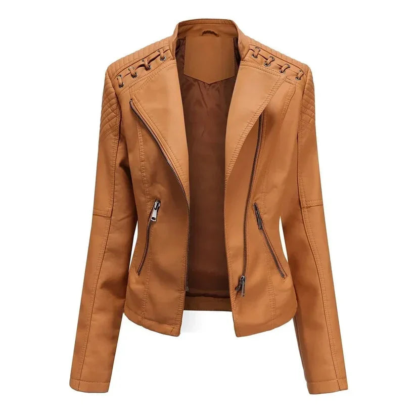 Lena – Leren Damesjas voor de Lente | Stijlvol en Comfortabel