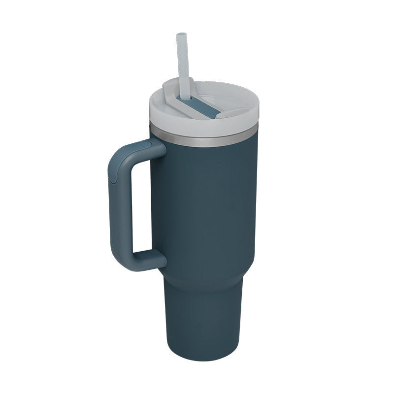 ChillCup - Dubbelwandige Thermo Mok met Handvat en Rietje | 40 oz