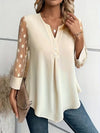 Yara - Elegante Lange Mouw Top met Subtiele Details voor Dames