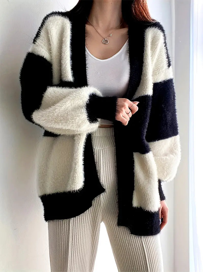 Hendrik - Losvallende Cardigan met Kleurblok Design | Comfortabel en Stijlvol
