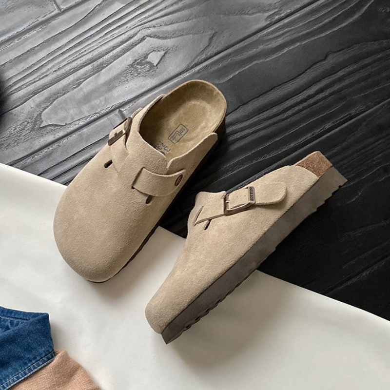 ComfortLuxe - Unisex Orthopedische Gevoerde Lederen Pantoffels