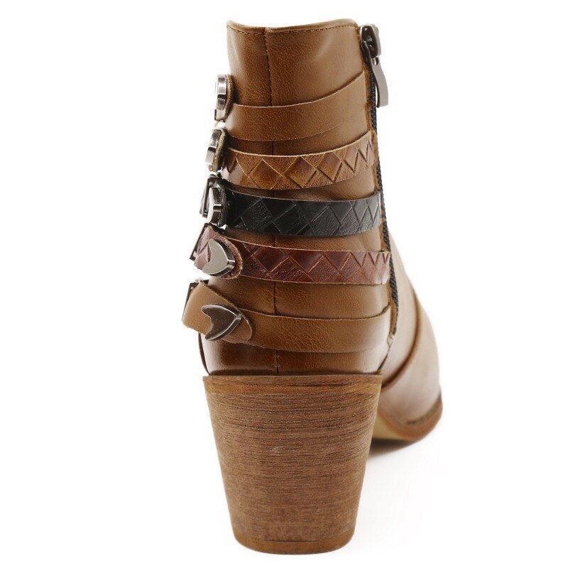 WesternLuxe - Leren Country Cowgirl Laarzen met Hoge Hak