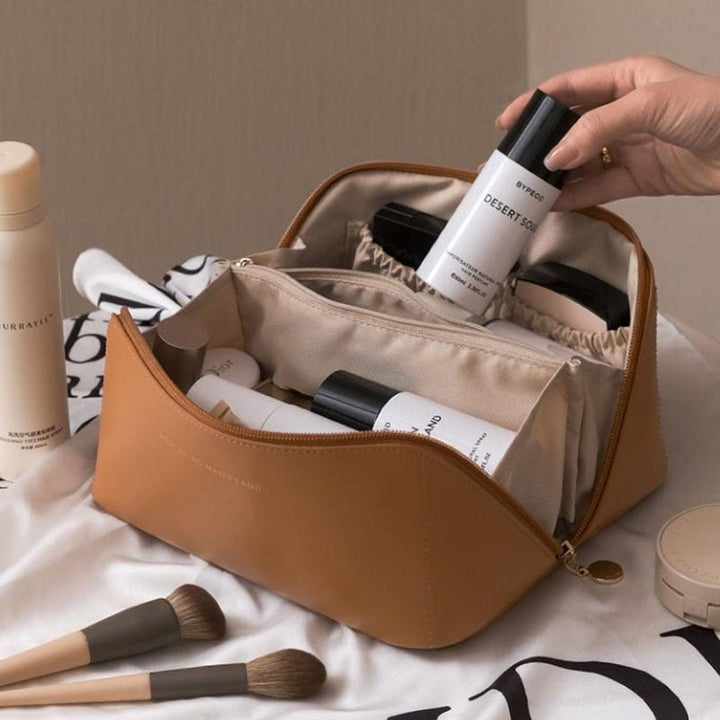 Luxe Boho Kosmetische Tas | Ruime en Stijlvolle Make-up Organizer