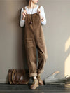 Vintage Velvet Jumpsuit met Wijde Pijpen | Stijlvol en Comfortabel Design