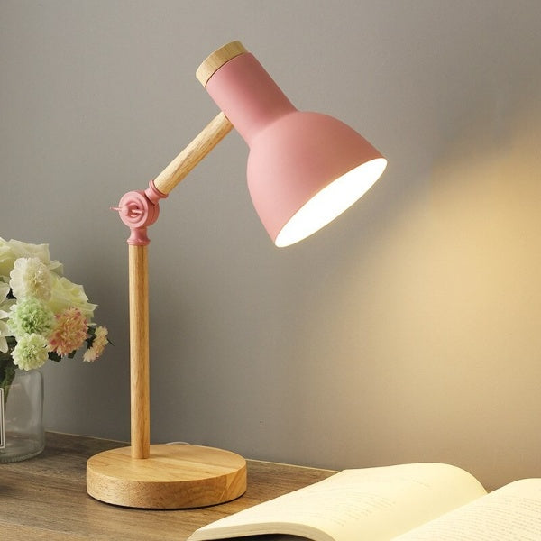 NordicWood - LED Bureaulamp van Hout | Stijlvolle en Energiezuinige Verlichting