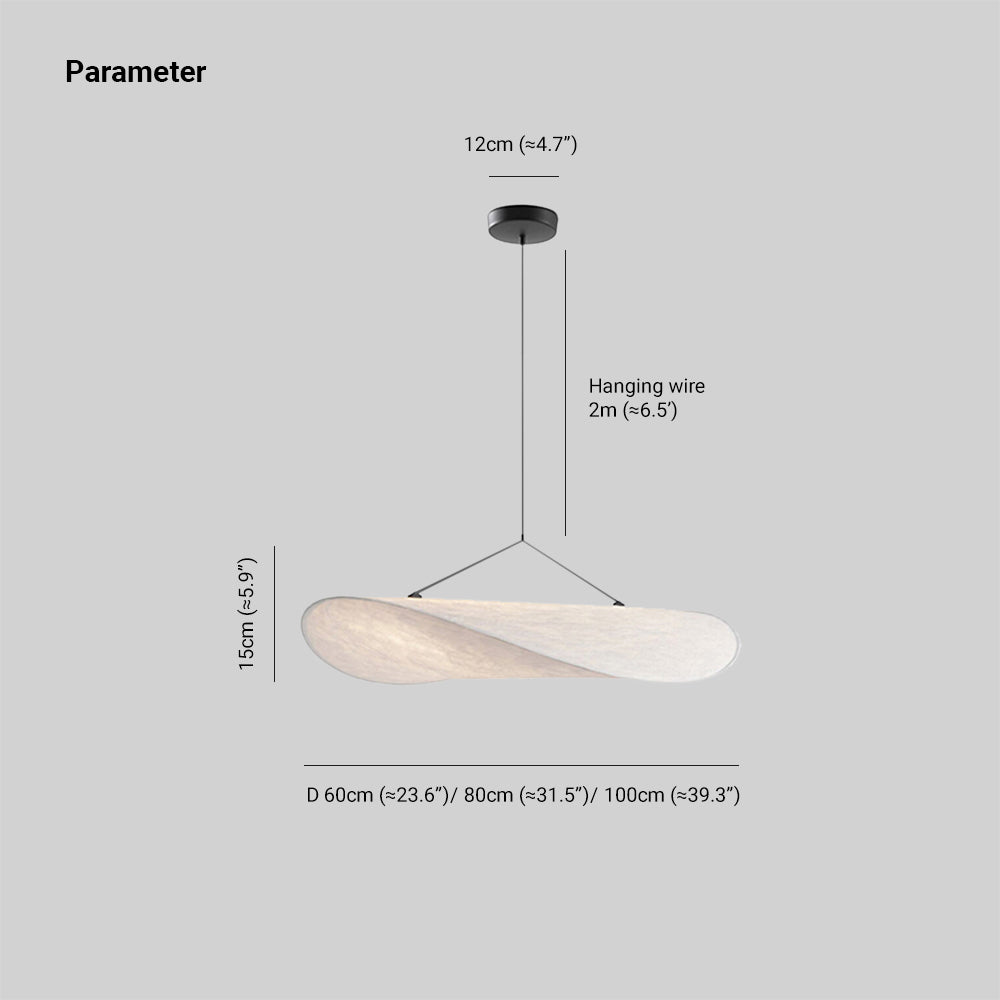 LumiSleek - Moderne LED Hanglamp van Metaal en Kunstzijde in Wit voor de Slaapkamer