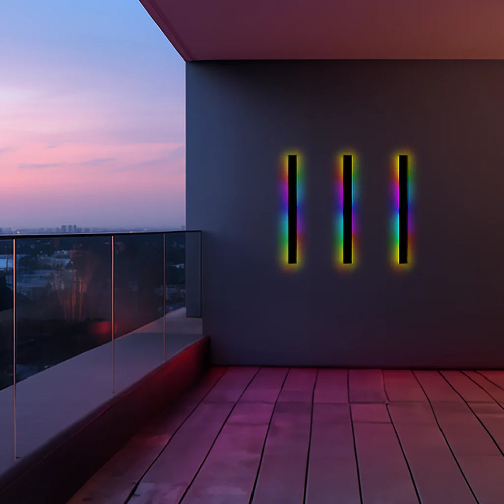 SleekEdge - Moderne Design LED Wandlampen in Zwart Metaal voor Tuin en Hal | Stijlvolle Buitenverlichting
