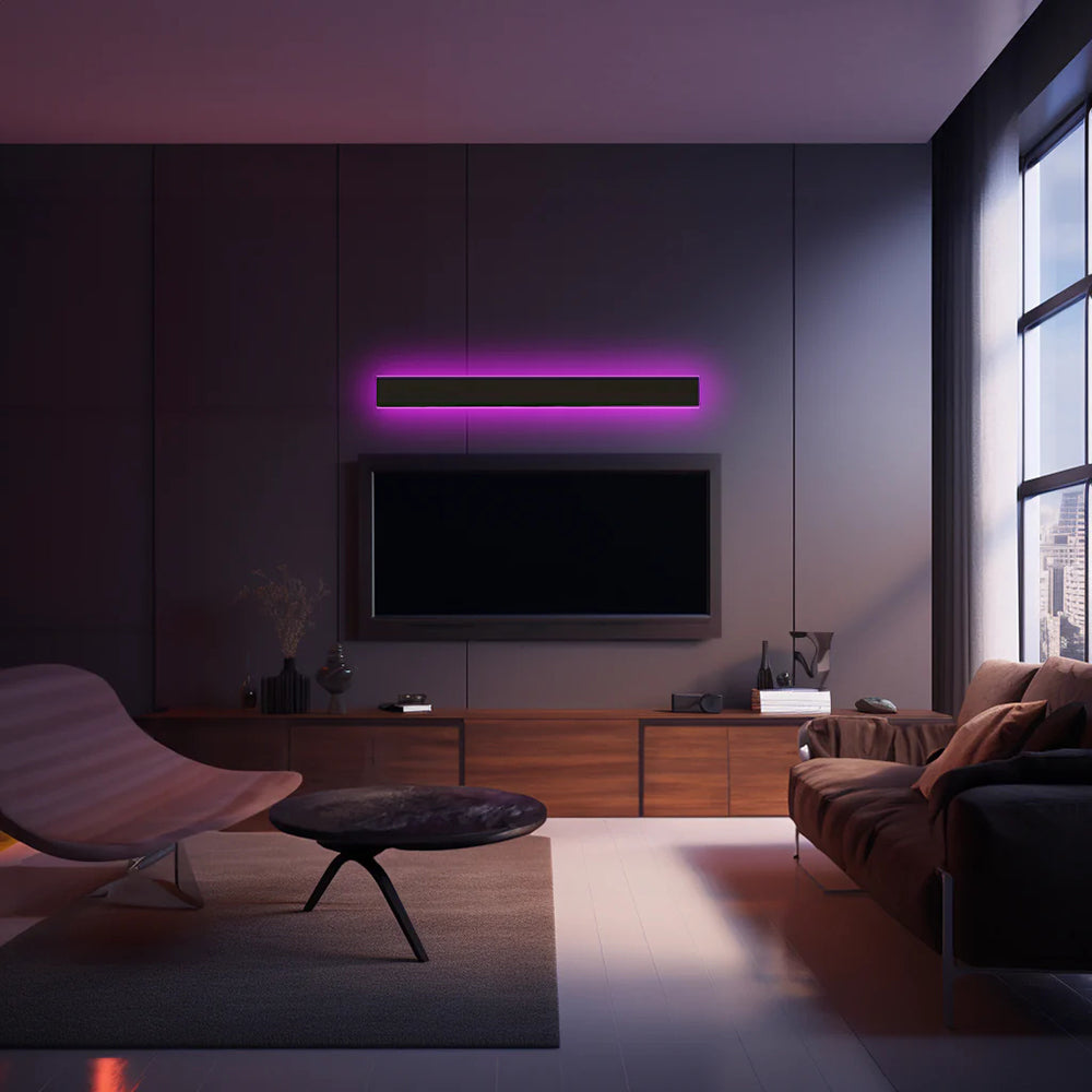 SleekEdge - Moderne Design LED Wandlampen in Zwart Metaal voor Tuin en Hal | Stijlvolle Buitenverlichting