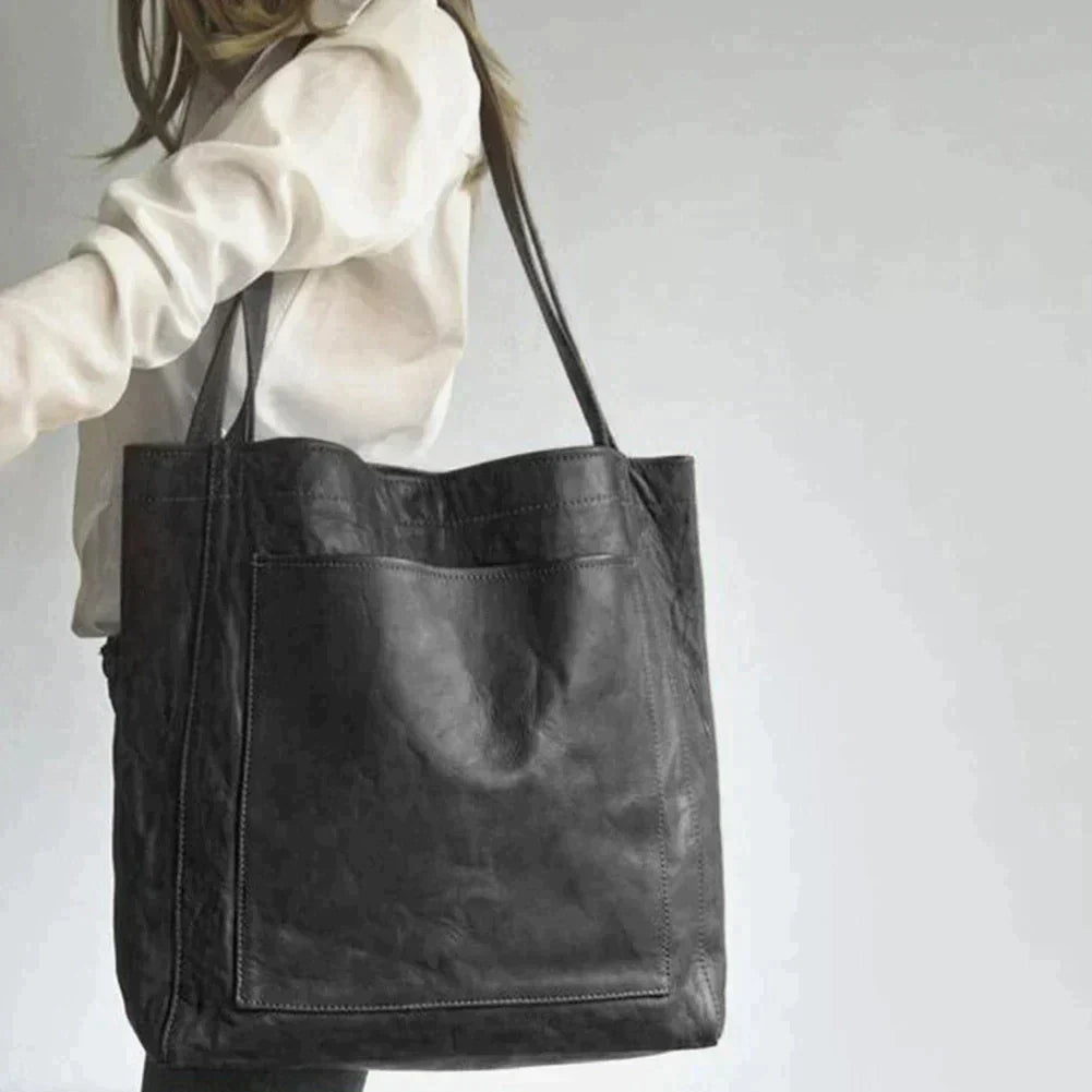Evelina | Damesmode Zachte PU Lederen Schoudertas met Grote Capaciteit