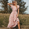 Kort Jurkje met Roze Bloemen | Zomers Bloemenjurkje voor Een Frisse en Vrolijke Look
