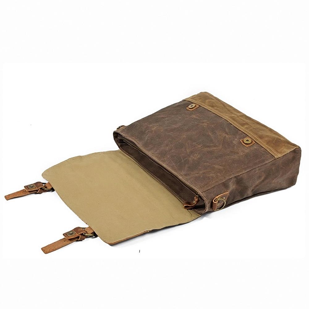 Waxed Canvas Messenger Tas | NorthernStyle – Duurzaam en Stijlvol voor Dagelijks Gebruik